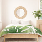 Monstera watercolor I Duvet Cover Gallery Image 3