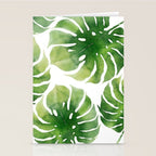 Monstera watercolor I Stationery Card Gallery Image 2