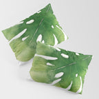 Monstera watercolor I Pillow Sham Gallery Image 3