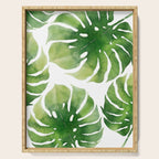 Monstera watercolor I Serving Tray Gallery Image 1
