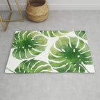 Monstera watercolor I Rug Gallery Image 1
