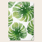 Monstera watercolor I Cutting Board Gallery Image 1