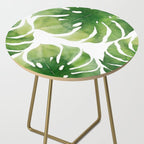 Monstera watercolor I Side Table Gallery Image 2