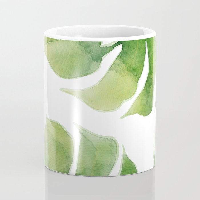 Monstera watercolor I Coffee Mug Gallery Image 4