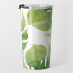 Monstera watercolor I Travel Mug Gallery Image 3