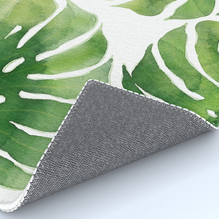 Monstera watercolor I Rug Gallery Image 4