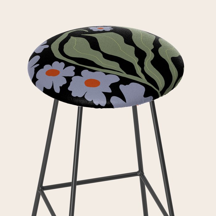 Summer night floral fun Stool Gallery Image 2