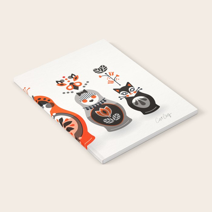 Russian Nesting Dolls - Red & Black Notebook Gallery Image 2