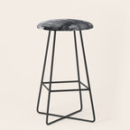 Seattle Skyline Painting Watercolor Black and White Space Needle Stool Gallery Image 1