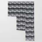 Seattle Skyline Painting Watercolor Black and White Space Needle Wallpaper Gallery Image 3