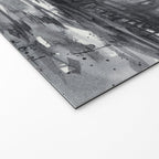 Seattle Skyline Painting Watercolor Black and White Space Needle Welcome Mat Gallery Image 2