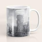 Seattle Skyline Painting Watercolor Black and White Space Needle Coffee Mug Gallery Image 1