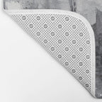 Seattle Skyline Painting Watercolor Black and White Space Needle Bath Mat Gallery Image 2