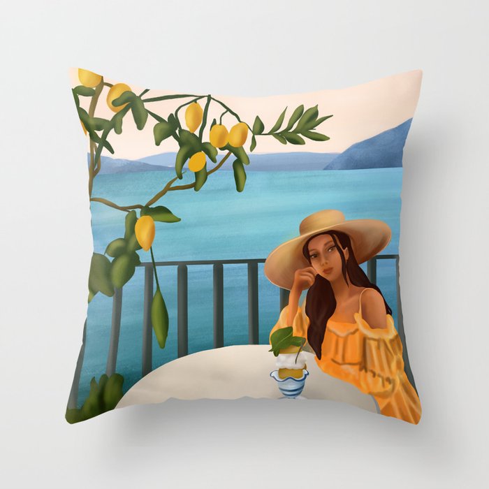 Golden Hour Serenity Throw Pillow Gallery Image 6