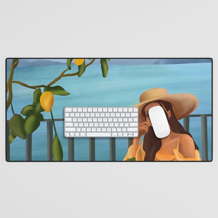 Golden Hour Serenity Desk Mat Gallery Image 1