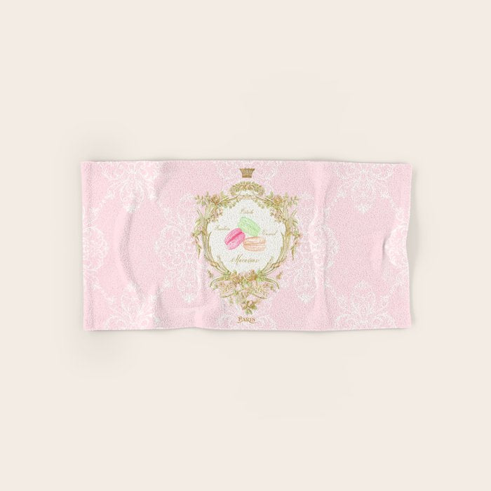 French Patisserie Macarons Bath Towel Gallery Image 1