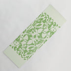 Floral Pattern: Forest Green Edition Yoga Mat Gallery Image 1