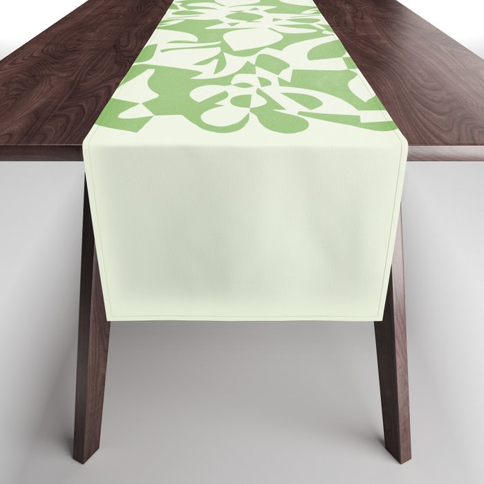 Floral Pattern: Forest Green Edition Table Runner Gallery Image 1