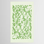 Floral Pattern: Forest Green Edition Tablecloth Gallery Image 2