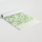 Floral Pattern: Forest Green Edition Yoga Mat Gallery Image 2