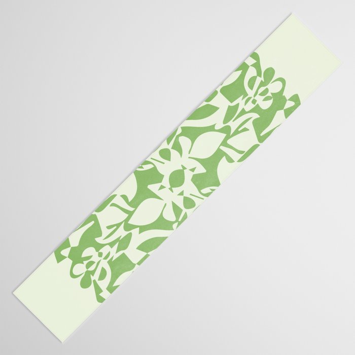 Floral Pattern: Forest Green Edition Table Runner Gallery Image 3