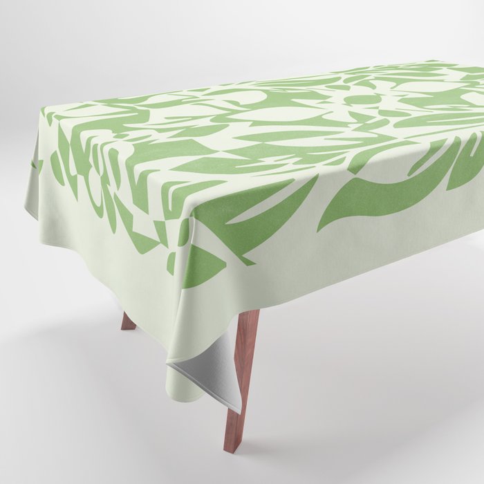 Floral Pattern: Forest Green Edition Tablecloth Gallery Image 1
