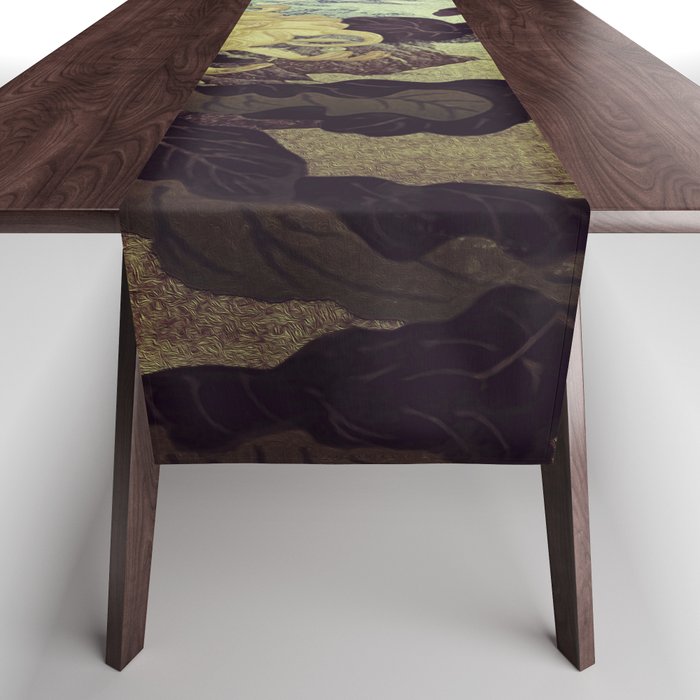 Midnight Climbing towards Kankoi Table Runner Gallery Image 1