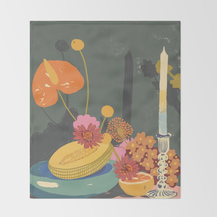 Melon Throw Blanket Gallery Image 2
