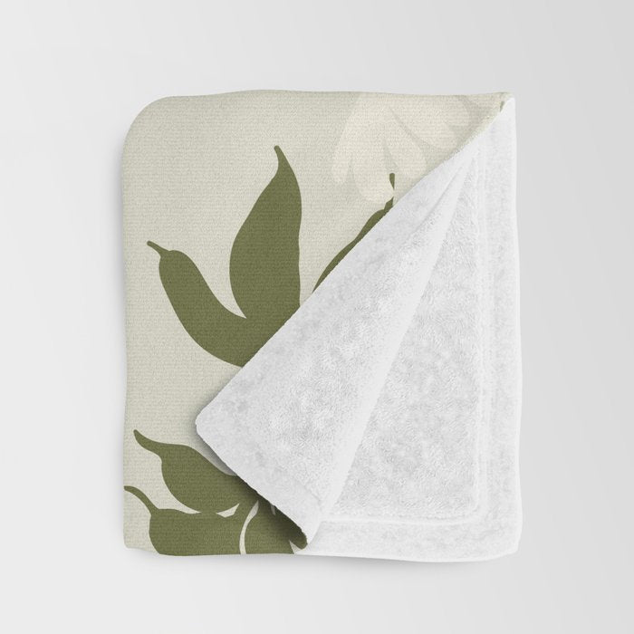 Flower market, Gdansk, Botanical Vintage art Throw Blanket Gallery Image 3