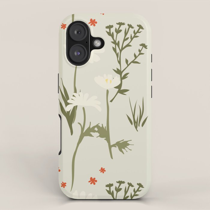 Flower market, Gdansk, Botanical Vintage art iPhone Case Gallery Image 1