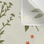 Flower market, Gdansk, Botanical Vintage art Wall Tapestry Gallery Image 3