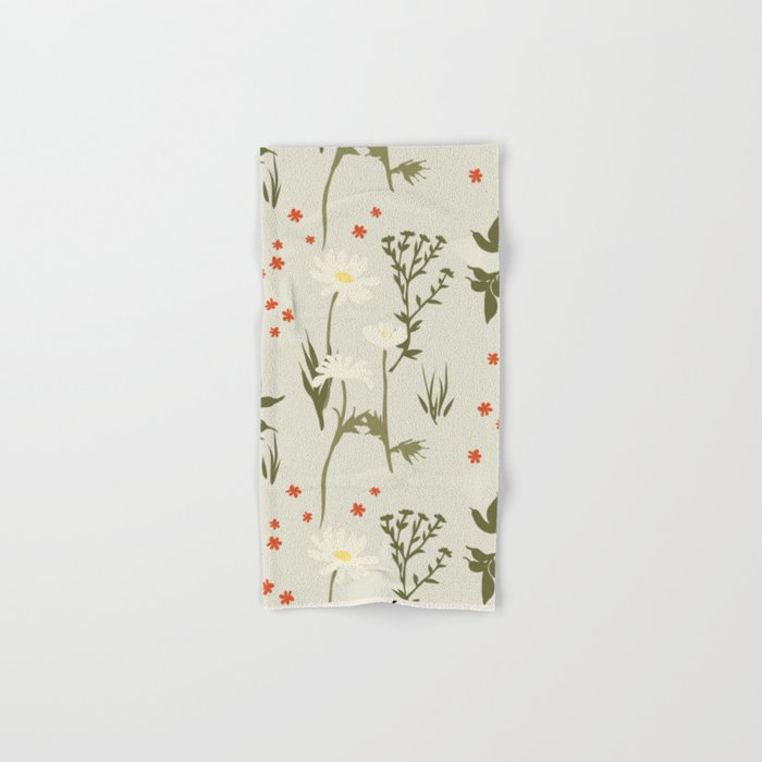 Flower market, Gdansk, Botanical Vintage art Bath Towel Gallery Image 1