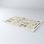 Flower market, Gdansk, Botanical Vintage art Rug Gallery Image 3