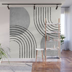 Sun Arch Double - Grey Wall Mural Gallery Image 1