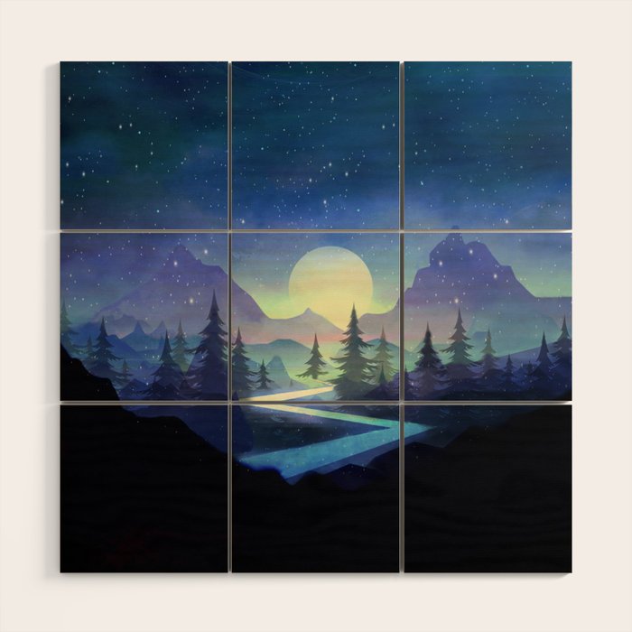 Touching the Stars Wood Wall Art Gallery Image 1