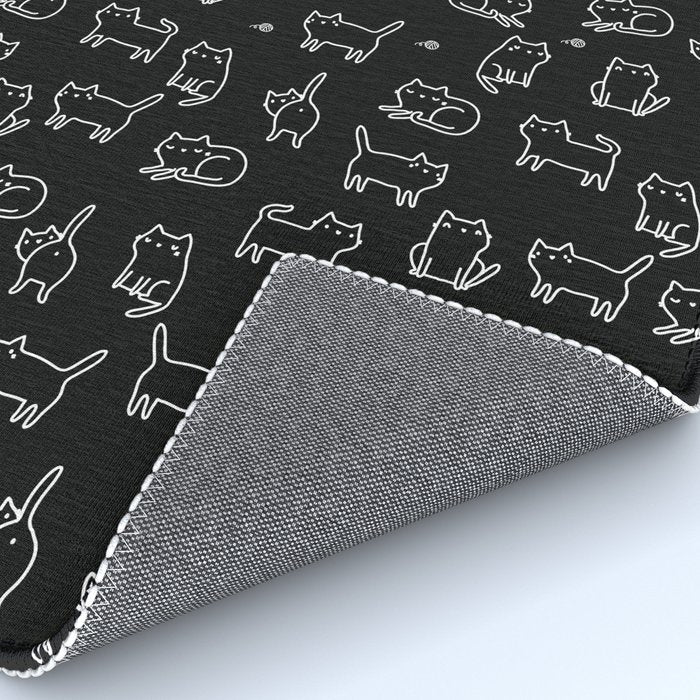 Black cats on black Rug Gallery Image 4