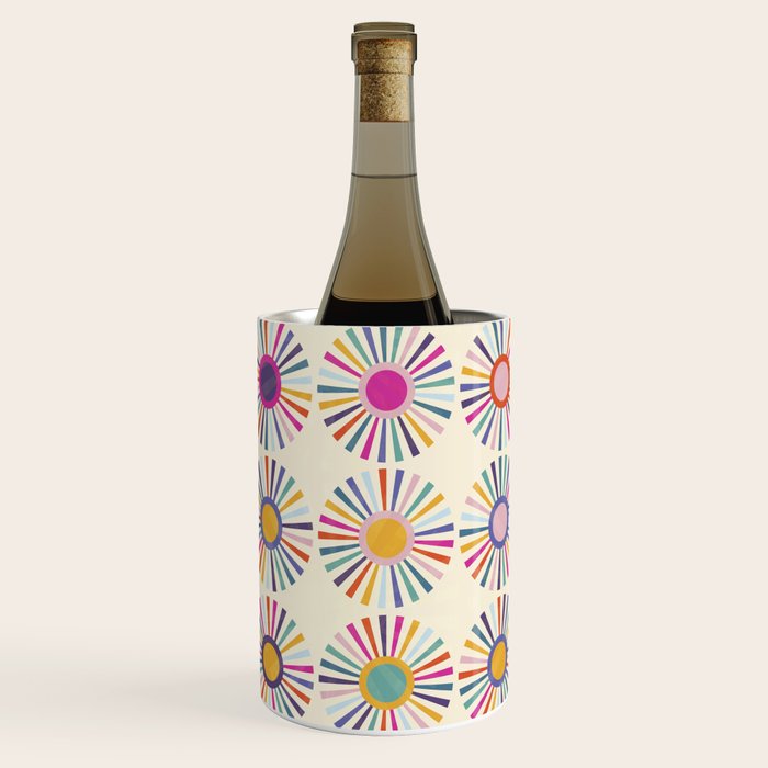 sun sun shine abstract retro mid century modern Wine Chiller Gallery Image 2