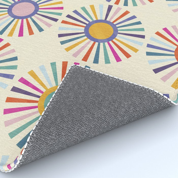 sun sun shine abstract retro mid century modern Rug Gallery Image 4