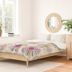 sun sun shine abstract retro mid century modern Duvet Cover Gallery Image 2