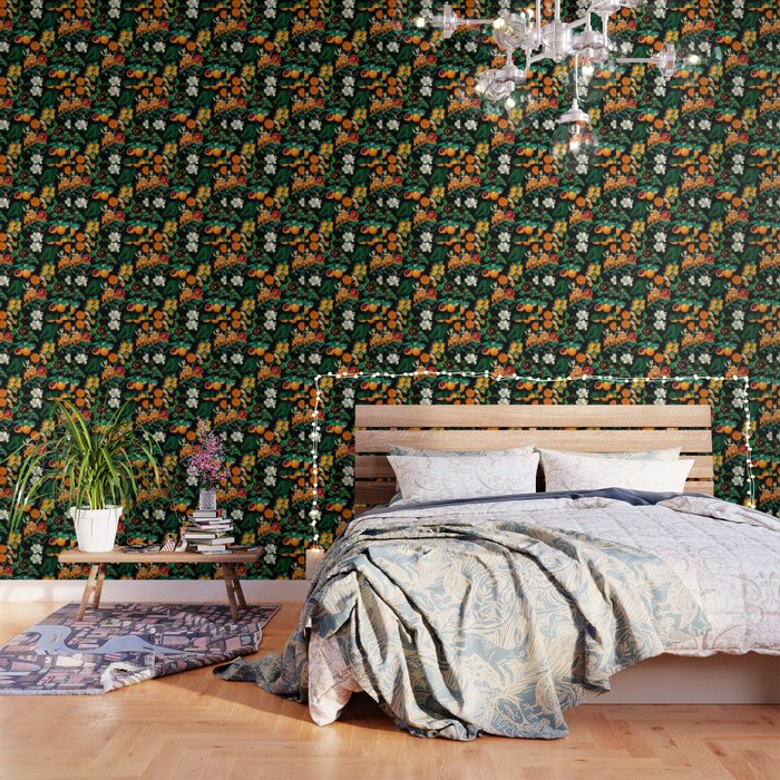 Fruit and Floral Pattern Wallpaper Gallery Image 3