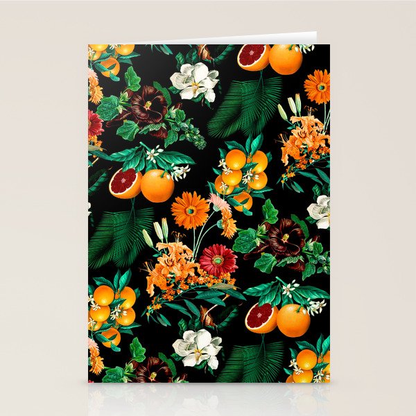 Fruit and Floral Pattern Stationery Card Gallery Image 1