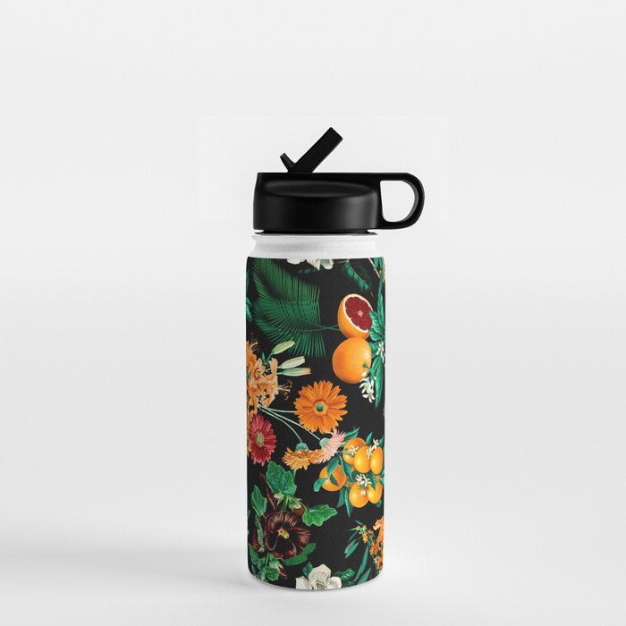 Fruit and Floral Pattern Water Bottle Gallery Image 1
