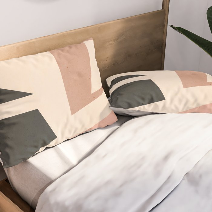 Minimal Abstract Art 53 Pillow Sham Gallery Image 2