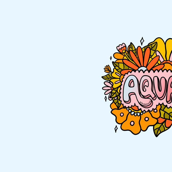 Aquarius Flowers Coffee Mug Gallery Image 2