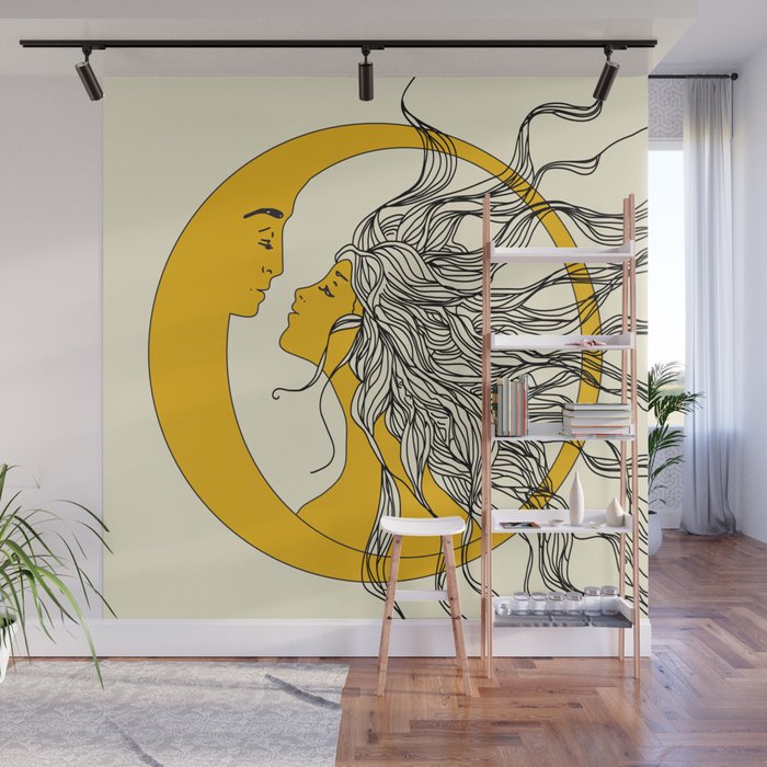 Sun and Moon Wall Mural Gallery Image 1