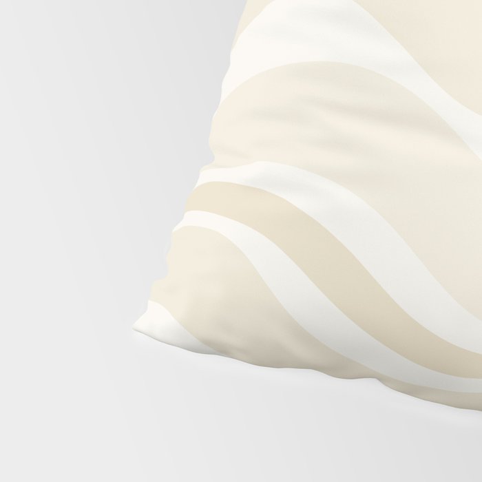 Modern Retro Liquid Swirl Abstract in Light Linen Beige Pillow Sham Gallery Image 4