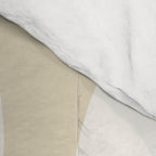 Modern Retro Liquid Swirl Abstract in Light Linen Beige Comforter Gallery Image 4