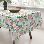 Whimsical Cheerful Bows Plants II Tablecloth Gallery Image 3