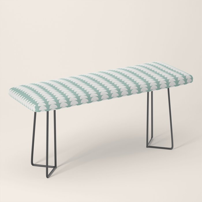 Maude Pattern - Teal Green Bench Gallery Image 1