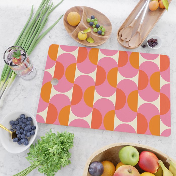 Retro Capsule Sixties Wall Mural Cutting Board Gallery Image 2